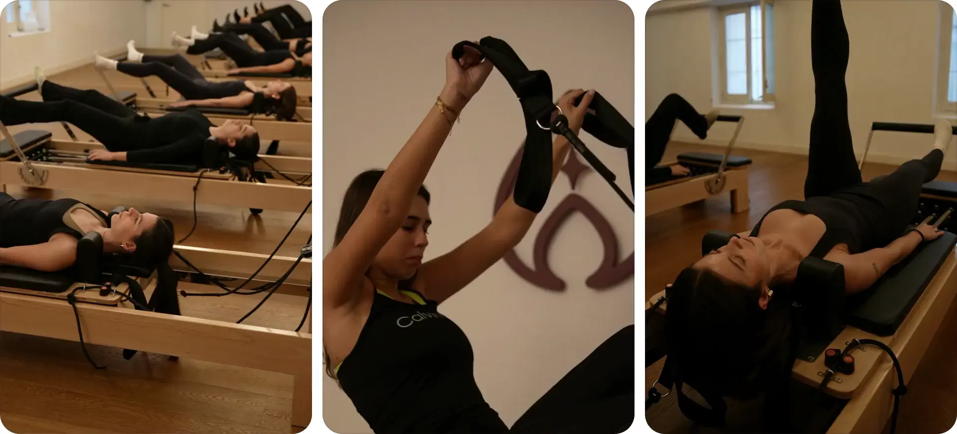 Clase de pilates reformer en grupo reducido en Pinar Pilates, Barrio de Salamanca, Madrid